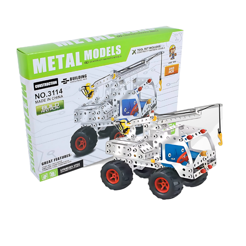 DIY Metal Construction Vehicle 243 pcs