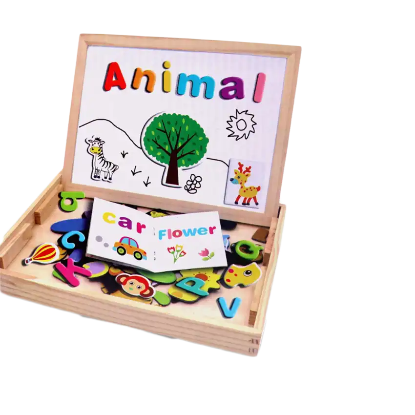 Cartoon Letter Puzzle Board