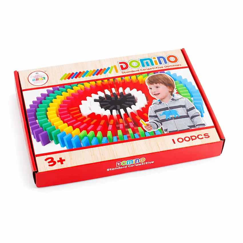 Domino 100 pcs Wooden Set for Kids |