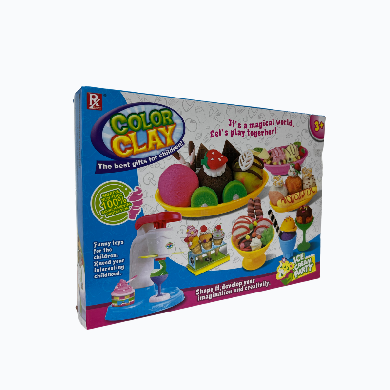 Kids Color Clay Ice Cream Party