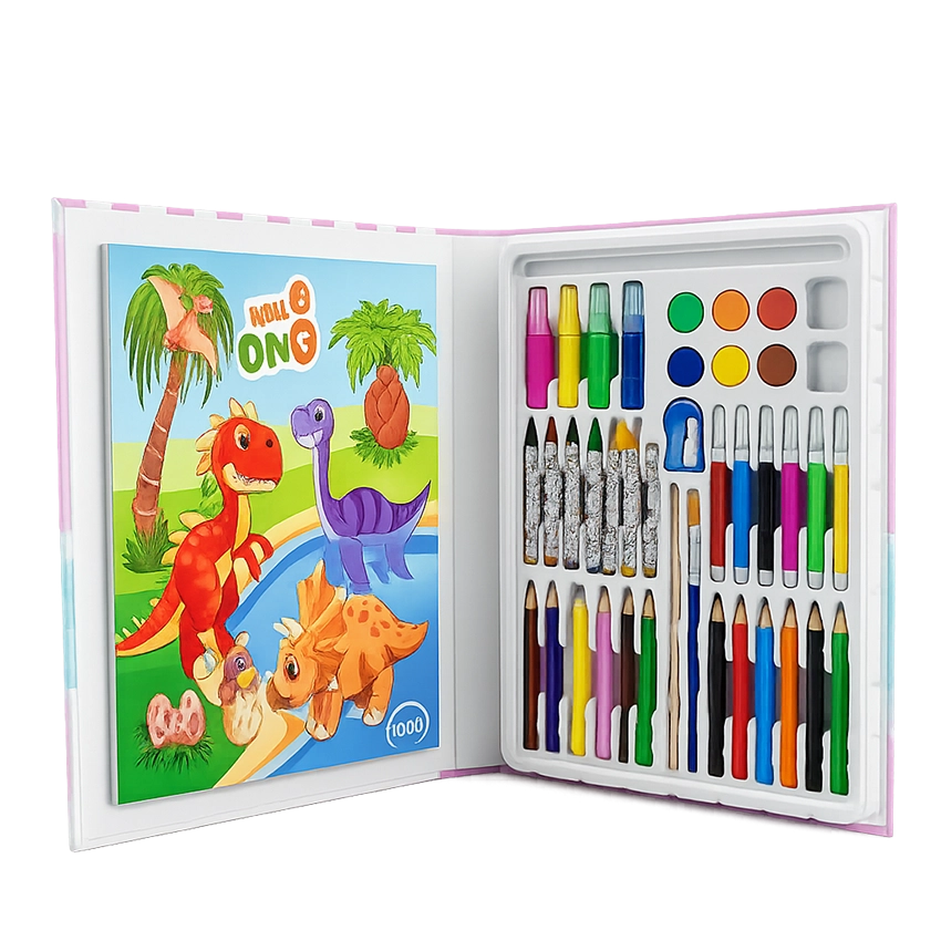 Dinosaur Coloring Book Set