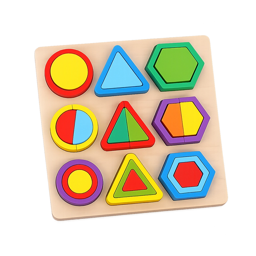 Geometric Puzzle Board