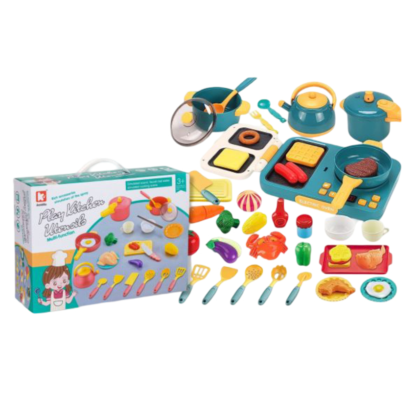 H05 38pcs Exclusive Play Kitchen Utensils