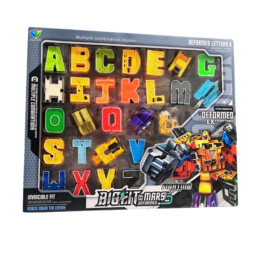 Colorful Deformable Letter Robo Wars: Playful Learning & Imaginative Battles!