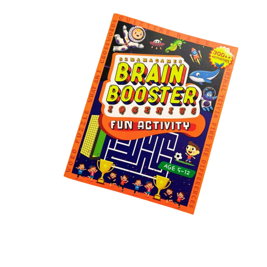 Brain Booster IQ Genius 300+ Activities: Fun & Educational Mazes, Puzzles & More for Ages 5-12