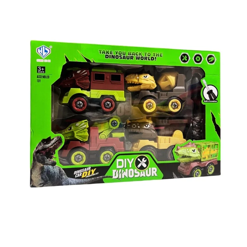 DIY Dinosaur Vehicle Set