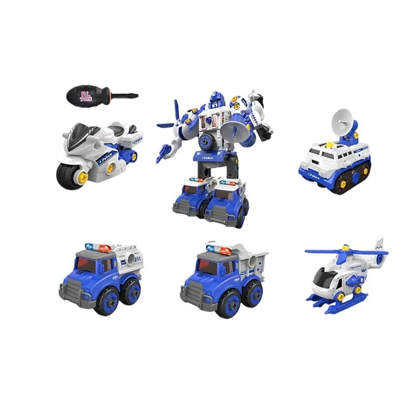 5 in 1 Transformers Vehicles Assemble Set