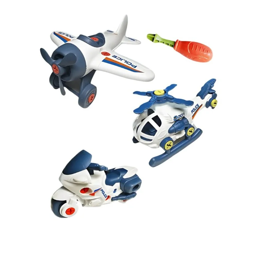 3 in 1 Police DIY Vehicles