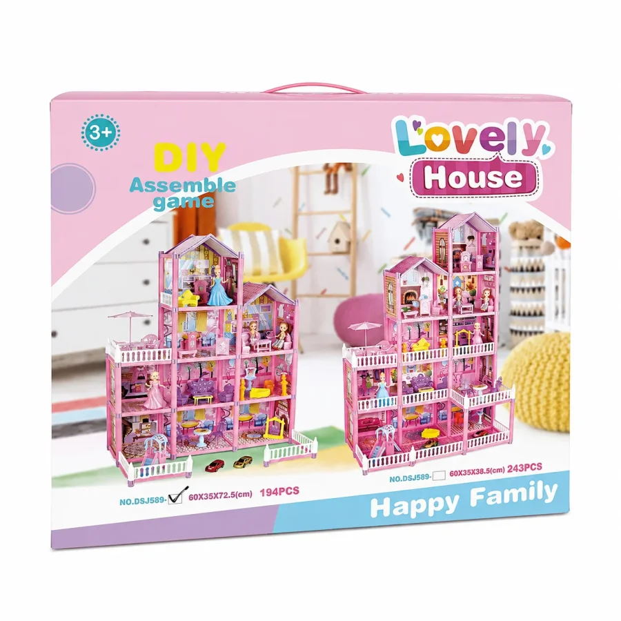 DIY Lovely Doll House 194 Pcs