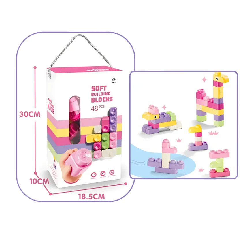 DIY Soft Building Blocks 60 pcs!