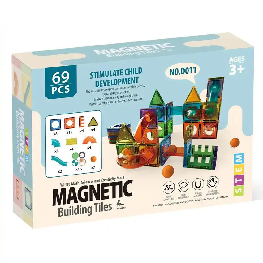 Magnetic Tiles 69 pcs