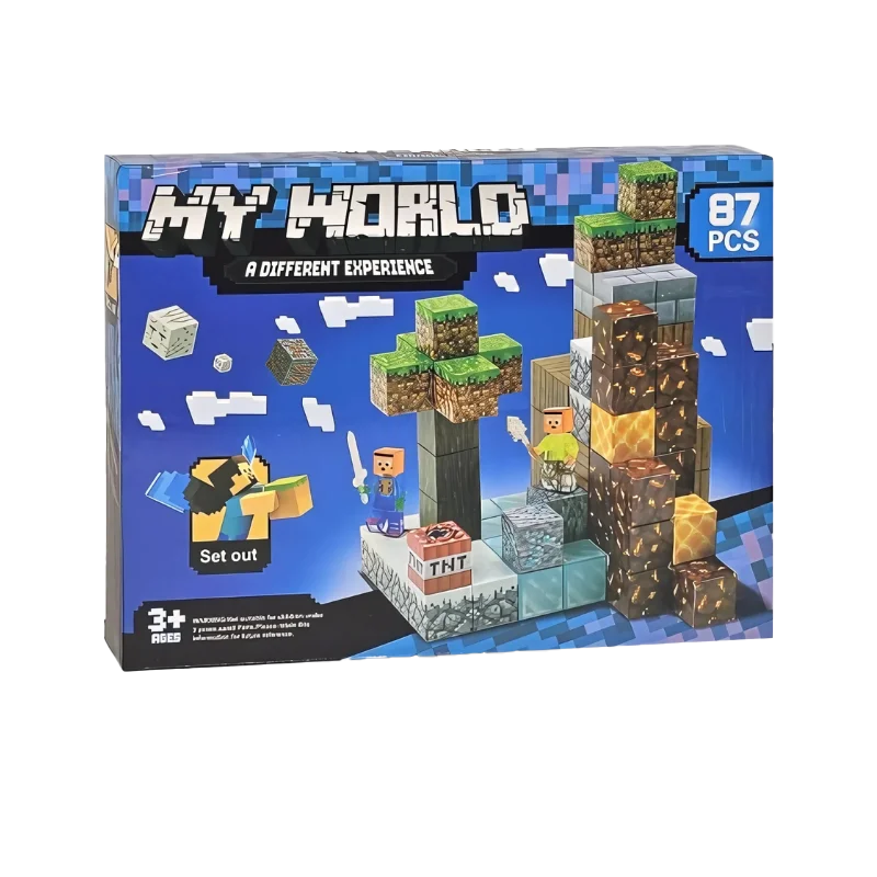 My World Magnetic Blocks 87 Pieces