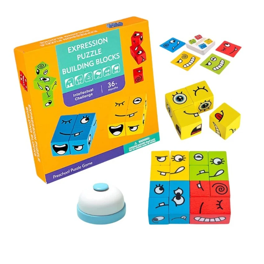 Pre School Expression Puzzle Building Blocks