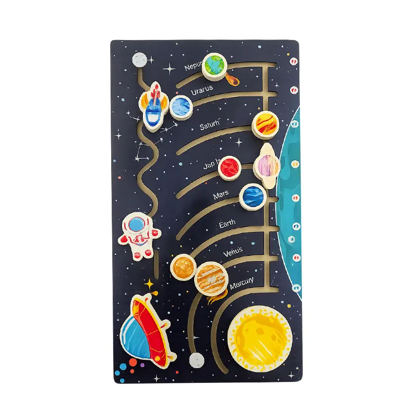 Solar System Wooden Puzzle Toy