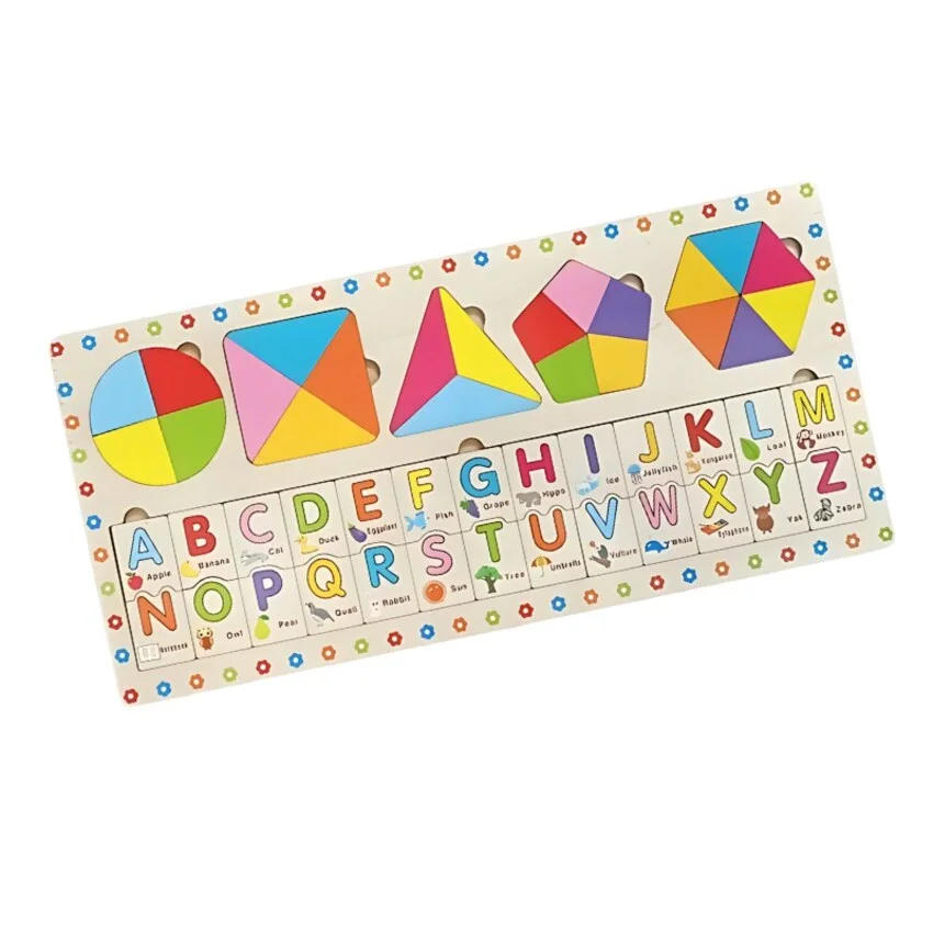 Wooden Alphabets and Geometric Puzzles