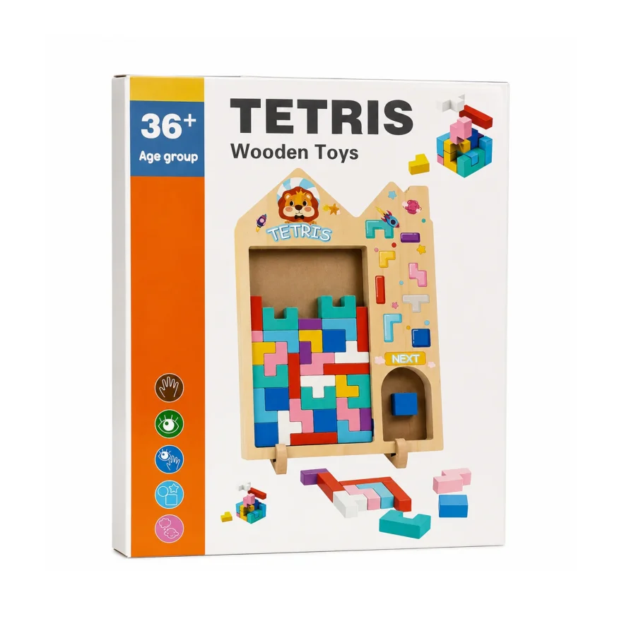 Wooden Tetris Wooden Puzzle Board
