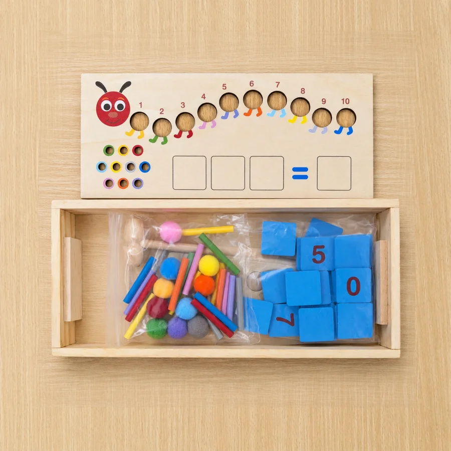 Wooden Caterpillar Learning Board - Image 2