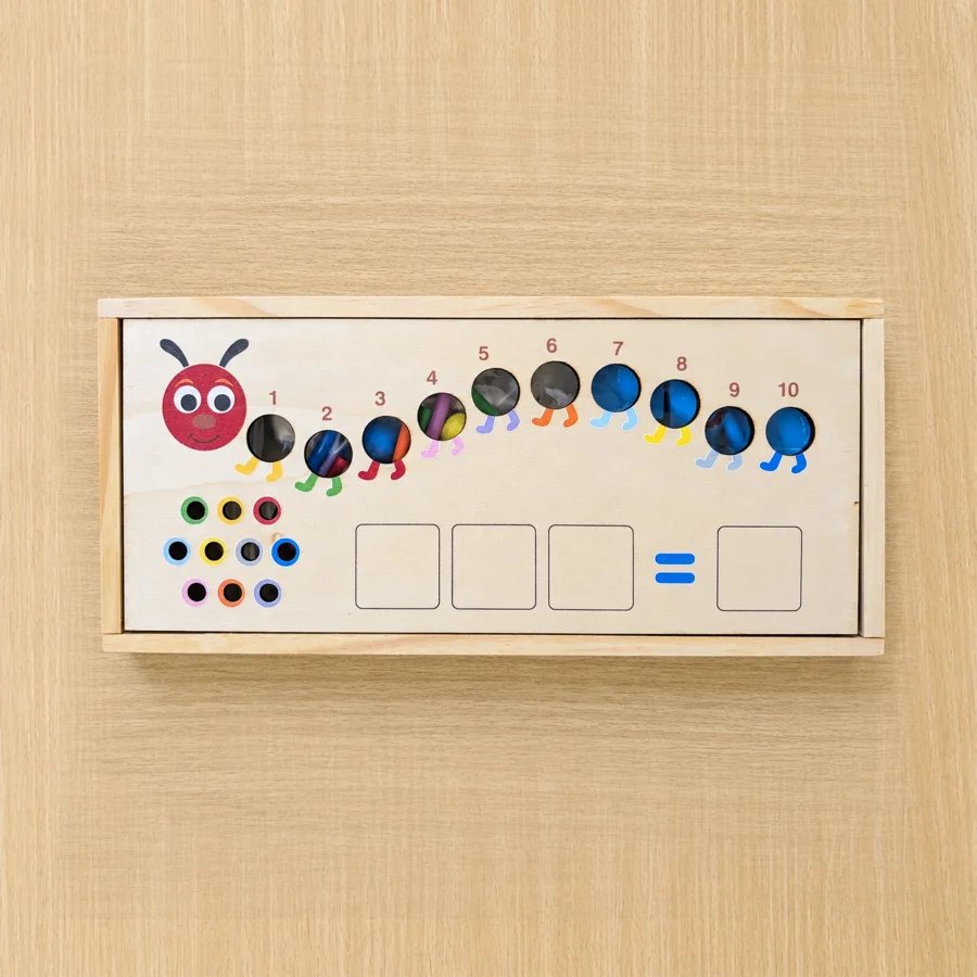 Wooden Caterpillar Learning Board - Image 3