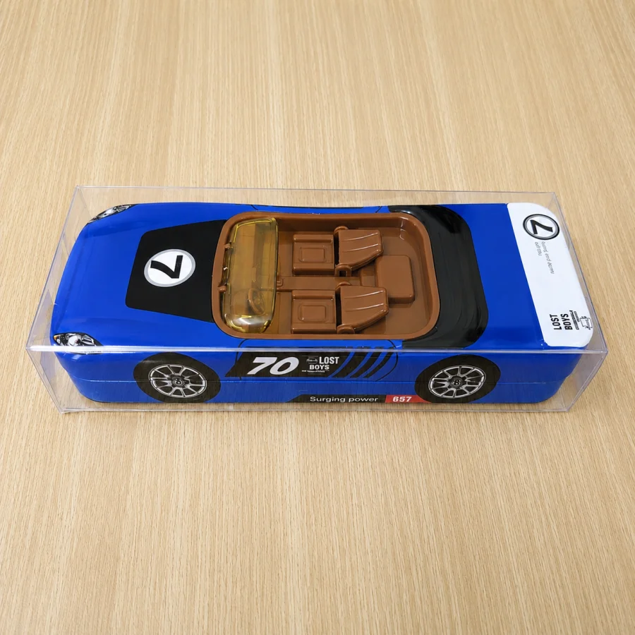 Racing Car Metal Pencil Box with Dual Compartments - Image 2