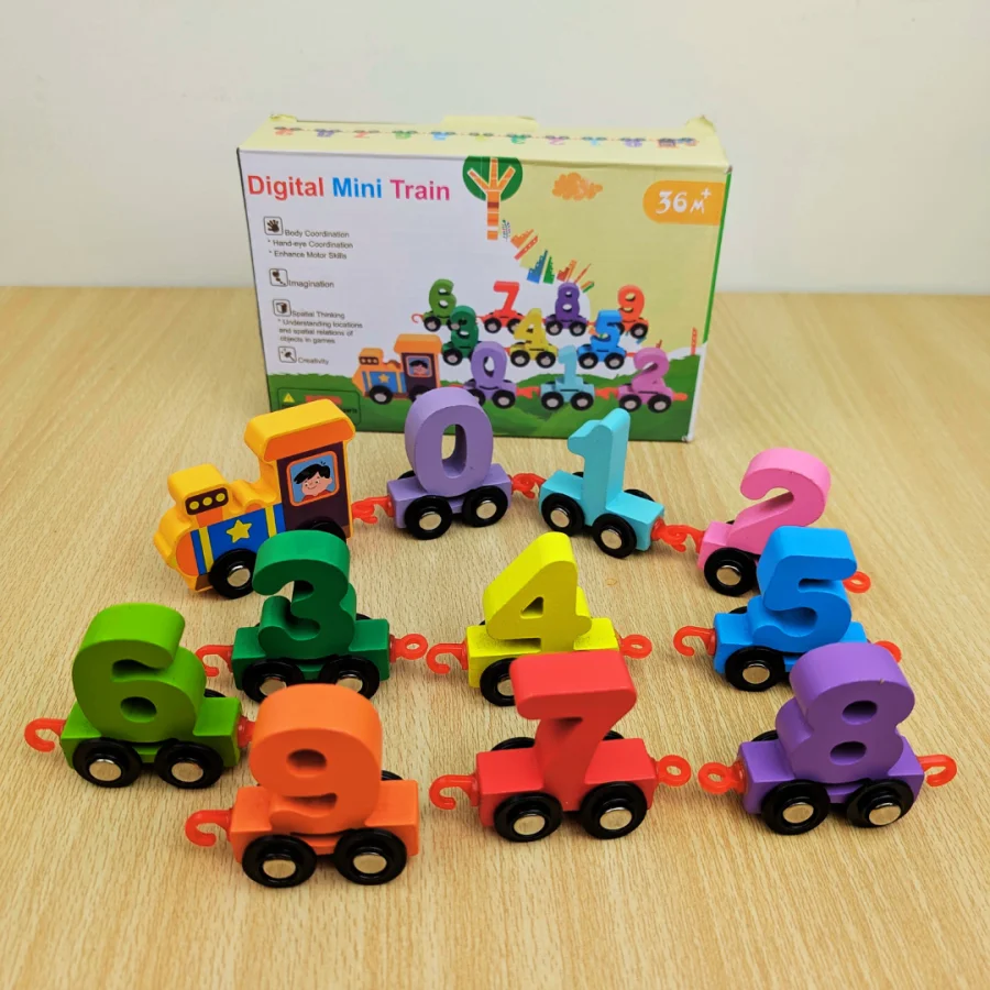Digital Mini Number Train Wooden - Image 2