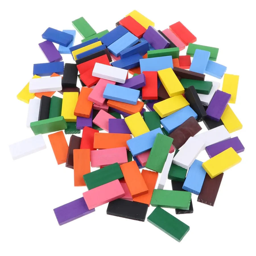 Domino 100 pcs Wooden Set for Kids | - Image 4