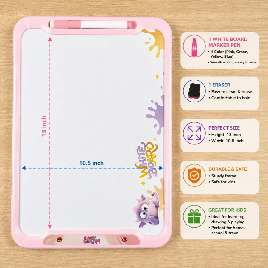 White Board with Wipe Clean Book - Image 4