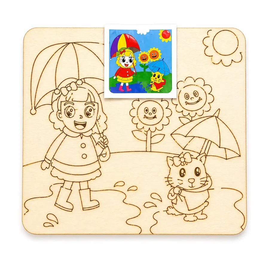 Wooden Colouring Crafts Kits - Image 3